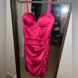 Oh Polly Pink Party Mini Dress